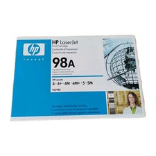 HP 98A 92298A Black Toner Cartridge Sealed OEM LaserJet 4 4M 4 Plus 5 5M 5N 5SE