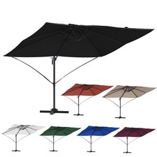 Freischwingender Sonnenschirm Rechteckig Ampelschirm Gartenschirm Marktschirm