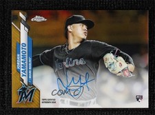 2020 Topps Chrome Rookie Gold Refractor 29/50 Jordan Yamamoto #RA-JY Auto 0ld6