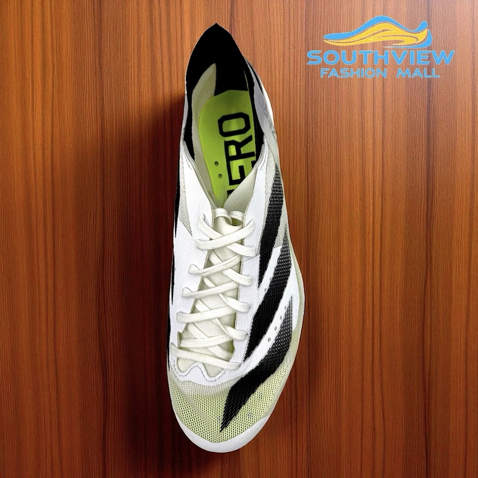 ADIDAS женщин Adizero изящный шипы кроссовки белый/зеленый искра ~ размер 6 новый в коробке - Изображение 3 из 4