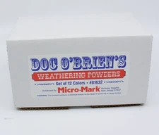 Micro-Mark 81632 Doc O'Brien's Weathering Powders (Set of 12)