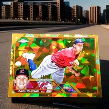 2023 Topps Chrome Baseball #476 Zach Plesac /50 