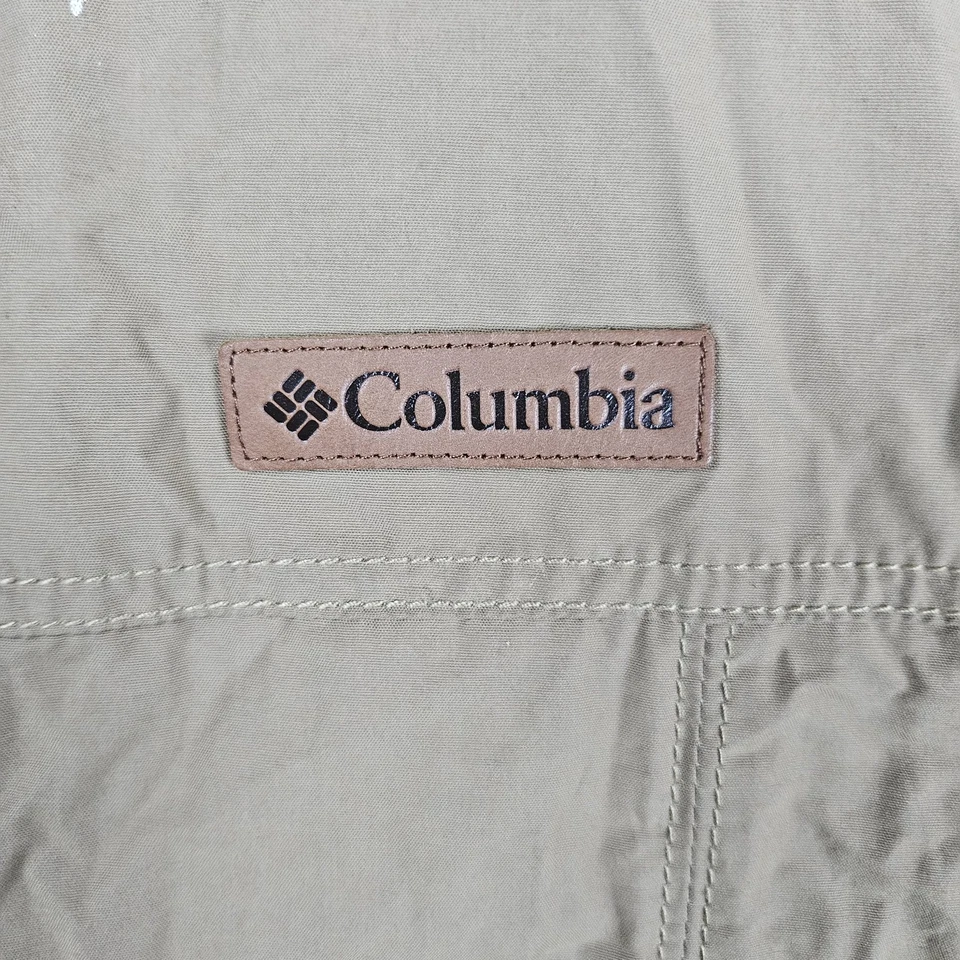 Chaqueta con Capucha Columbia Para Hombre XL Tostada Cremallera Completa Forro a Cuadros Exterior Foto 4 de 4