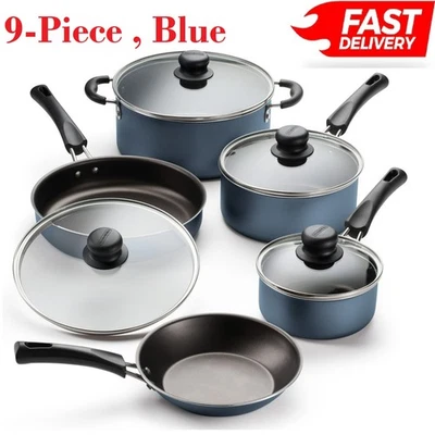 Tramontina 9-Piece Non-stick Cookware Set Blue