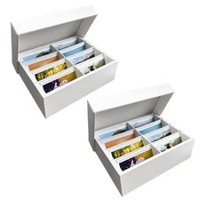 4x6 Inch Large Capacity Photo Storage Box Dividers Cardboard Organizer Lid