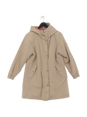 Barbour Damen Mantel UK 12 Creme Polyester mit Baumwolle Trenchcoat
