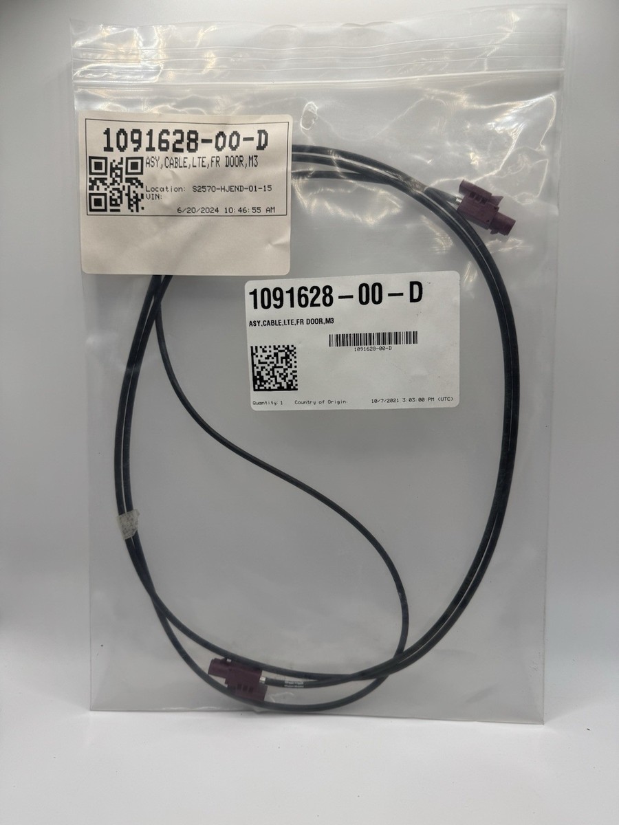 2017-2023 Tesla Modal 3 OEM Coaxial Cable LTE Module Front Door
