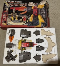 1985 G1 Transformers Omega Supreme COMPLETE WORKING w  Box Styro Light
