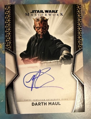 2025 Topps Star Wars Masterwork Ray Park as Darth Maul On Card Auto #A-RP