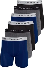 Tahari Mens Athletic Performance Boxer Brief Multi Pack Available in S,M,L,XL