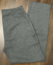 Lauren Ralph Lauren Women  s Wool -Blend Side-Zip Gray Dress Pants Sz 2