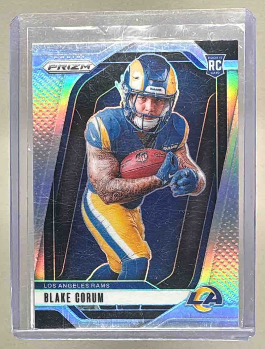 Blake Corum 2024 Panini Prizm #4 Silver Prizm RC Variation Rookie