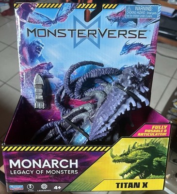 Godzilla Kong Monsterverse Playmates Toys Monarch Legacy of Monsters Titan X New
