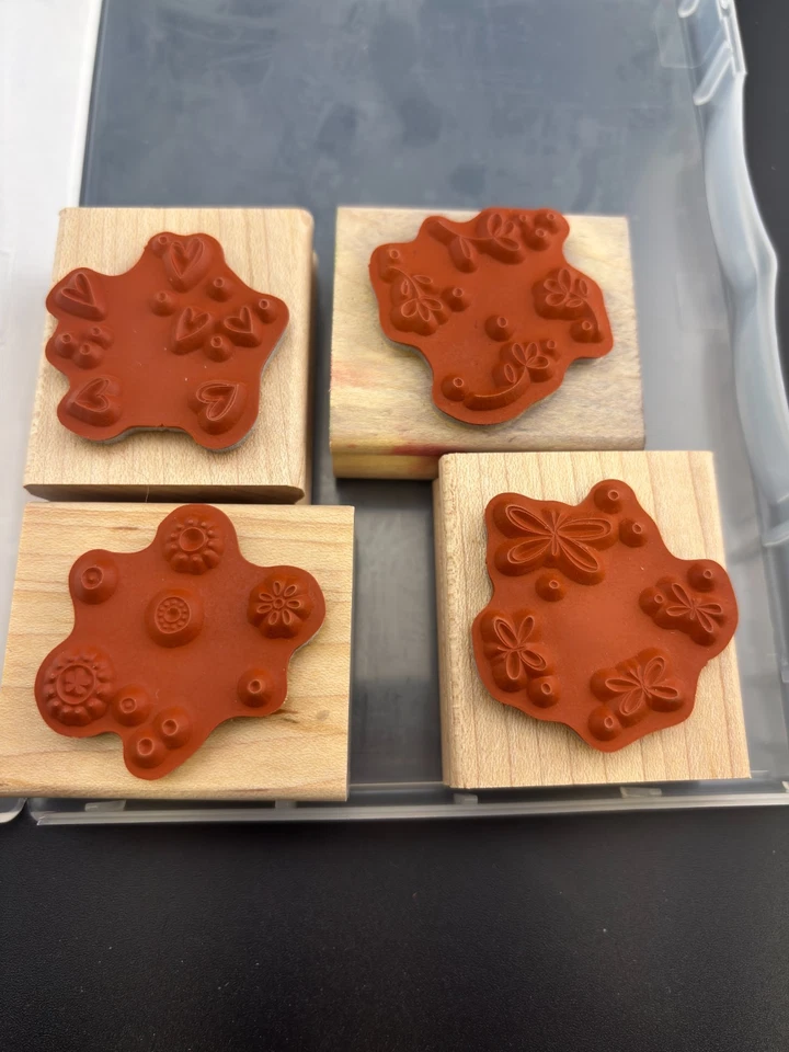 Stampin’ Up! Sello de goma montado Sprinkles 115076 corazones flores de libélula Foto 2 de 2