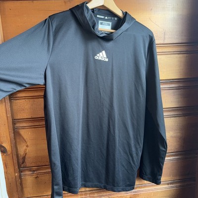 adidas Parley Men's Black Pullover Hoodie Long Sleeve Size L Logo