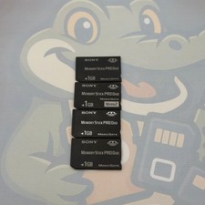 LOT of 4 SONY MemoryStickPRODuo - 1GB - Untested - Memory Cards - GC419