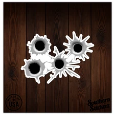 Bullet Holes - Vinyl Decal Sticker - Car Window Laptop - ebn12457