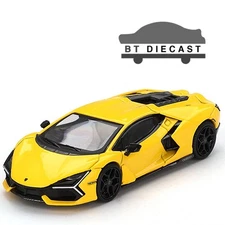 MINI GT LAMBORGHINI REVUELTO 1/64 DIECAST MODEL CAR GIALLO YELLOW MGT00886
