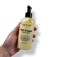 Majestic Pure Hot Cream - Muscle Relaxing/Anti-Cellulite Unisex 9 oz 80% Full