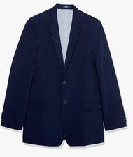 IZOD Boys' Bi-Stretch Blazer Jacket Bank Blue Size 16 New With Tags