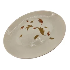 Vintage Leaf Melody Platter, Mid-Century MCM Royal China Serving Mid-Century