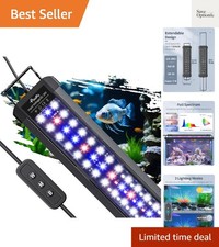 11W Aquarium LED Light for 12 to 18 Inch Fish Tanks Extendable Fish Tank Ligh...