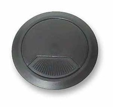 Single Desk Cable Grommet - Black - 60mm