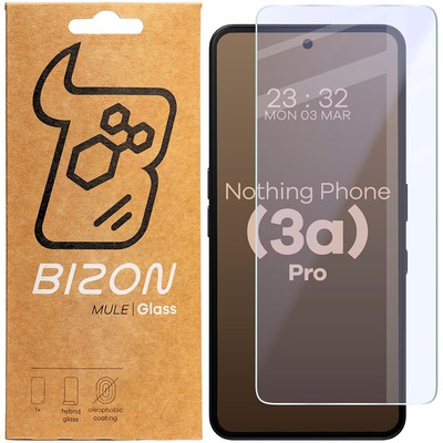 Schutzglas für Nothing Phone (3a) Pro Bizon Hybridglas Displayschutzglas Glas 