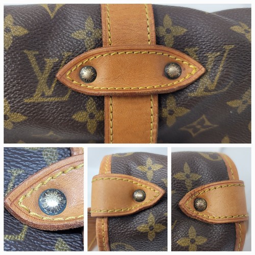 Louis Vuitton Saumur 35 Monogram Large Shoulder Crossbody Hand Bag Vintage Auth - Bild 11 von 17