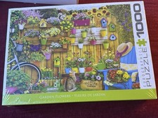 Garden Flowers 1000 Piece Jigsaw Puzzle NEW Sealed Free Ship Eurographics