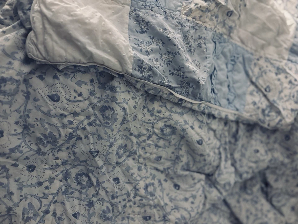 Edredón floral azul retazos bohemios Rachel SIMPLY SHABBY CHIC - Completo/Reina Foto 4 de 4