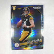 Panini 2025 Prizm Football Will Howard Silver Prizm Rookie RC #367 Steelers