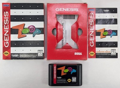 Zoop Sega Genesis CIB Video Game w/ Manual & Case Retro 1995