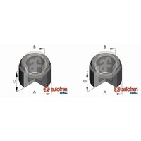 2X Autofren 34Mm Kolben Bremssattel Vorne Passend FüR Mercedes AMG C-KLASSE E-KL
