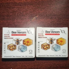 Bee Venom Multi Symptom Psoriasis Cream 1 Oz - 2 Pack - New & Sealed