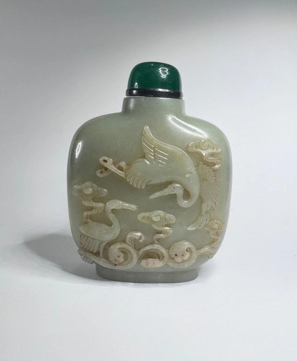 中国风翡翠鼻烟壶| eBay
