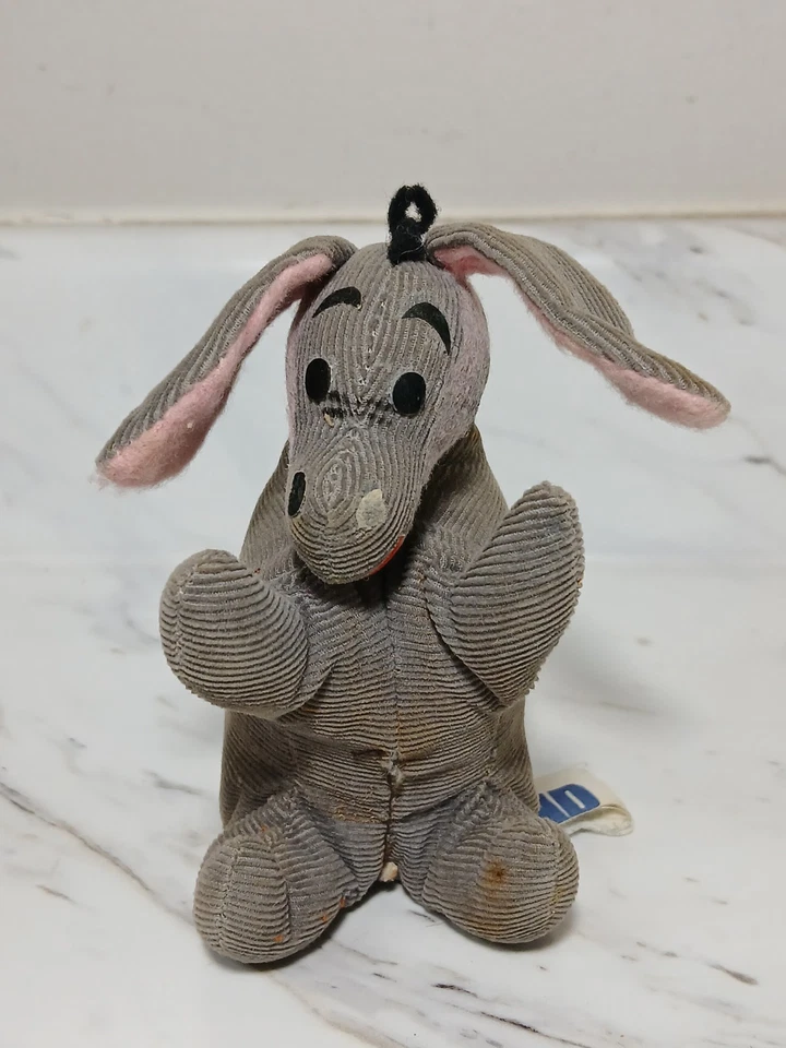 Peluche coleccionable vintage de los años 60 Eeyore Winnie The Pooh relleno de aserrín Foto 2 de 4