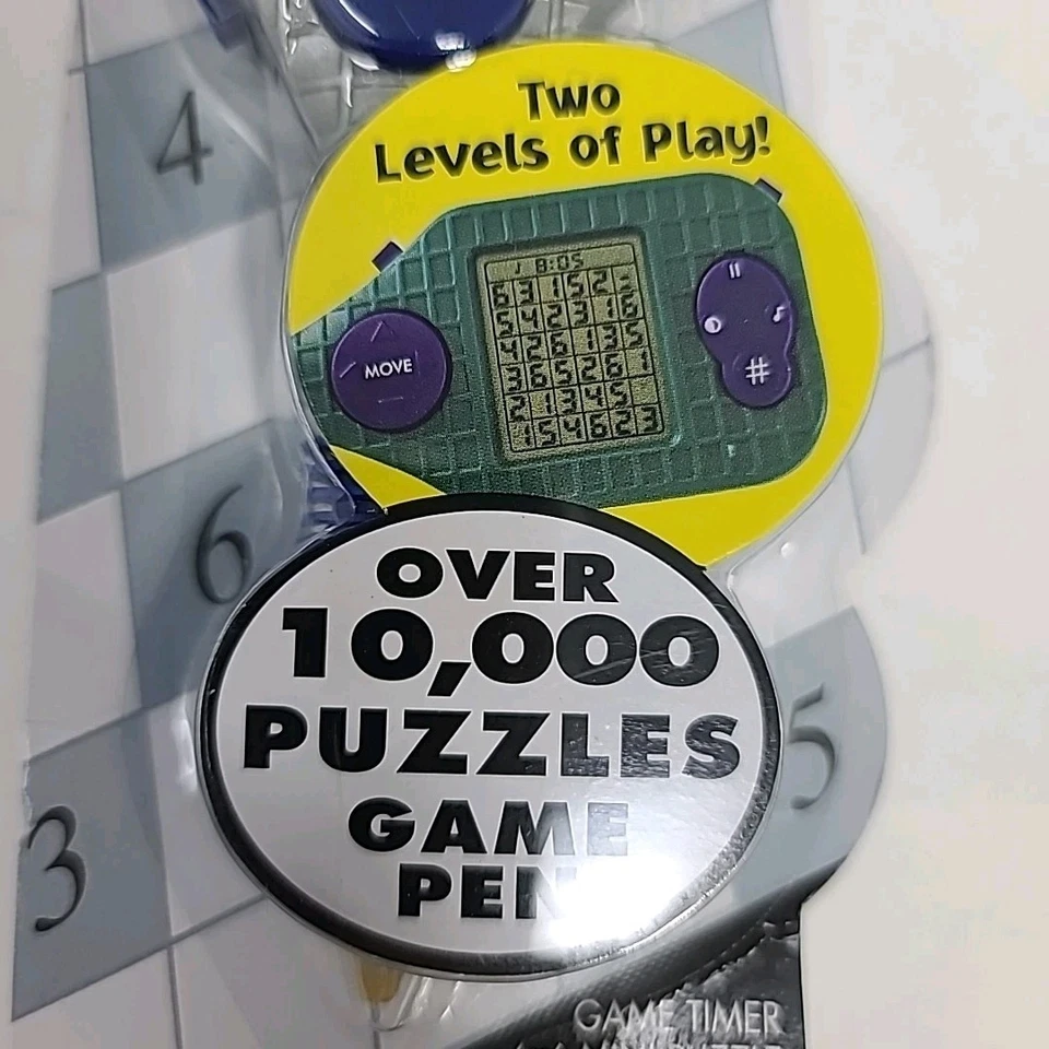 Sudoku Puzzle Mini Game Hand Held Screen NIB New Sealed Ballpoint Pen Stylus - Image 4 of 4