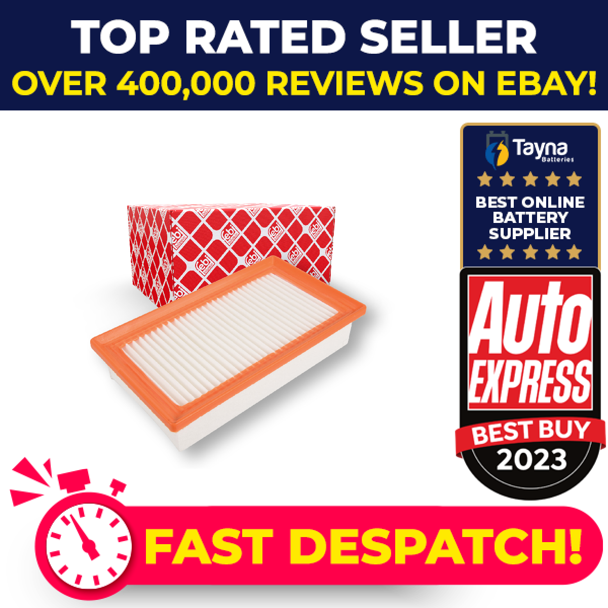 Air Filter fits HYUNDAI ACCENT 1.4 2018 on G4LC 28113H8100 28113H9100 Febi New