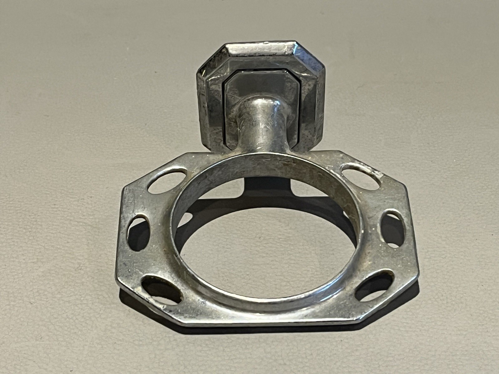 Vintage MCM Hall Mack Chrome Toothbrush Tumbler Holder Bathroom Retro