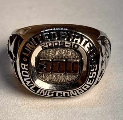 United States Bowling Congress USBC 300 Game Ring Keepsake 2009-10 Size 13