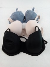 M&S 3pcs Bundle Bras Size 36D Grey Black Opaline Front Fastening Underwired New