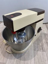 Vintage Beige Brown Kenwood Chef Deluxe Mixer A901P Stainless Steel Bowl Tested