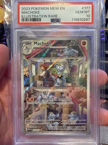 Pokemon 2023 Machoke 177/165 IR Scarlet & Violet 151 GEM MINT PSA 10