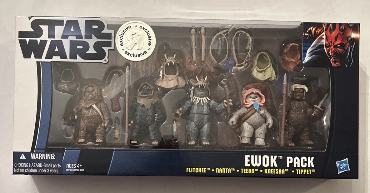 R Us Exclusive Ewok Pack Hasbro 2012 Brand New Sealed