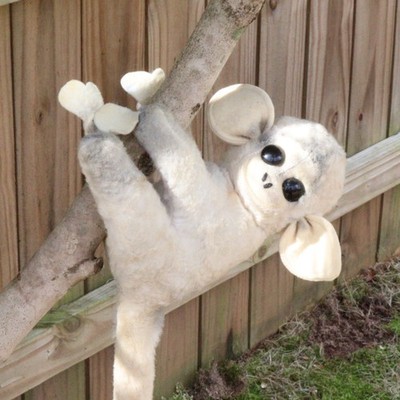 1965 Kamar Plush Mohair Monkey 7-inch tall and 12-inch tail, Wired Vintage Plush