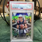 2024 Panini Spectra - Rookie Aura Drake Maye #RA-4 Neon Splatter Prizm /8 (RC)