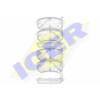 Icer BremsbeläGe Bremsbelegsatz Hinten FüR Hyundai I10 KIA Picanto
