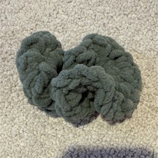 Soft Fuzzy Handmade Crocheted Scrunchie