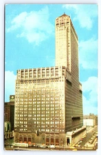 Chicago Illinois Civic Opera Art Deco-style Building c1953 Postcard